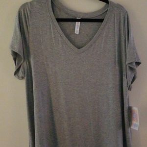 BNWT, Lularoe 2XL Solid Grey Christy T